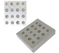 Generic Mini Flowers Shot Plate 16 Designs Steel Shot Plates Jewellery Tool Impression