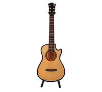 Generic Mini Guitar, Miniature Musical Instruments with Stand Minature Musical Guitar for Enlightenment Education (20 cm missing guitar)