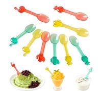 Generic Mini Ice Cream Spoons - 27pcs Reusable Colorful Gelato Spoons for Ice Cream & Dessert