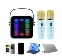 Generic Mini Karaoke Speaker, Karaoke Speaker Machine Wireless, Intelligent Lighting Entertainment Speaker For Family Gathering, Beach Party, Outdoor Banquet
