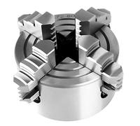 Generic Mini Lathe Chuck Wood Lathe Chucks 15 * 15 * 14 3inch K72-80 4-Jaw Independent & Reversible Jaw Metal Lathe Chuck Turning Machine Accessories