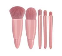 Generic Mini Make Up Brush Soft Portable Travel Cosmetic Brush Set for Quick Makeup On-the-go, Ideal for Travelers, Artificial Fiber 5pcs Set