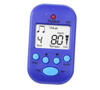 Generic Mini Metronome Portable Volume Adjustable,Musical Instrument Parts, Beat Tap Clip on for Flute Piano Drum Guitar Violin, Blue