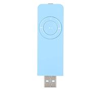 Generic Mini MP3 Player with Earphones and Lanyard, Rechargeable Battery, Support MP3 and WMA Files, Ideal for Sports, Commuting, and Gifts, Black Color (Blue)