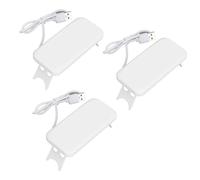 Generic Mini Nail Dryer Light Portable Mouse Shape LED USB Nail Lamp for Home Travel 3Pcs (White)
