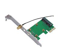 Generic Mini PCI-E to PCI-E Network Card Riser Card Reliable Adapter for Wireless Mini Cards Desktop Computer 12.2cm Size