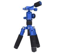 Generic Mini Portable Tripod, 360 Degrees Panorama -singles -swee Adjustment Adjustment Multifunctional Tripod for Live Program (Blue)