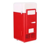 Generic Mini Portable USB Office Dual Use Refrigerator (Red)