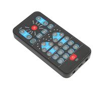 Generic Mini Portable Voice Changer with 8 Sound Effects for Mobile Phone Computer, Voice Changer for Online Games and Entertainment, Black ABS Material