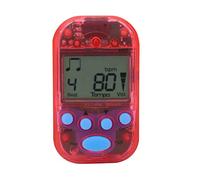 Generic Mini Professional Digital Beat Tap M50 Metronome for Musicians and Students Black Plastic 5.5 X 3.2 X 3.5cm 1 Piece (Red)
