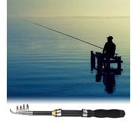 Generic Mini Sea Fishing Rod Portable Compact Ice Fishing Pole for Ice and Sea Made with EAV Handle 1.1m to 1.5m (#2)