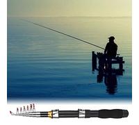 Generic Mini Sea Fishing Rod Portable Compact Ice Fishing Pole for Ice and Sea Made with EAV Handle 1.1m to 1.5m (#4)