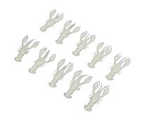 Generic Mini Soft Fishing Lure PVC Shrimp Artificial Soft Lure Baits, Realistic Crawdad Shape, Ideal for Various Fishers (A pack of ten)