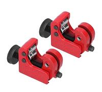 Generic Mini Tubing Cutter 2Pcs Red Compact Pipe Cutter for Plumbing and Refrigeration Work, 3-16mm Size, Zinc Alloy Construction