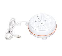 Generic Mini Ultrasonic Washer Powerful Decontamination for Students ABS Turbine Wash Machine White 5kg