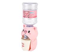 Generic Mini Water Dispenser Cute Simulation Cartoon Kitchen Toy Safe Plastic Food Grade Material for Children Kids Home Kitchen Play (Pink Pig)