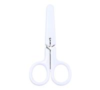 Generic Mini White Color Scissor, Compact Stainless Steel Scissor, White Tiny Scissors for Paper, Craft, Office Work, Everyday Tasks
