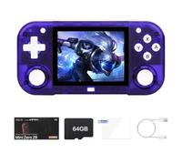 Generic Mini Zero 28 Portable Handle Game Console, 2.8-Inch IPS Screen Retro Open Source Joystick Handheld Game Console, 128G Android System Games Player Bilut-in 30+Emulators & 2900mAh Battery