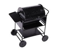 Generic Miniature Barbecue Cart Model for Dollhouse Decor for DIY Mini Kitchen Realistic Outdoor Bbq Scene Adornment Accessory for Miniature Photography and Crafts