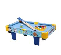 Generic Miniature Billiard Table Large Size 2 Person Interactive Pool Game Set for Family Portable Fun, Educational Kids Desktop Pool Table, Composite Wood, 20.08x12.6in