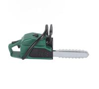 Generic Miniature Dollhouse Chainsaw Lawnmower Model Lifelike Decoration for Small Scale Landscaping PVC 2 Pieces (Green)