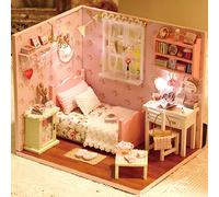 Generic Miniature Dollhouse Cute Handmade 3D DIY Toy Enhance Parent-child Interaction for Kids (#1)