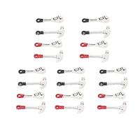 Generic Miniature Dollhouse Repair Tools Exquisite Mini Simulation Maintenance Kit for Doll House Decoration, 20pcs Plastic Metal Red Black Wrench Hammer for Collection, Garden