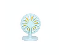 Generic Miniature Fan Dollhouse Decor Table Fan Mini Furniture PLA Construction Simulation Suitable for Collectors Miniature Living Room Arrangements, Blue
