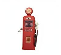Generic Miniature Gas Pump 1/64 Scale Vintage Pump Dispenser Resin Display Model Diorama Accessory Crisp Molded Shape for service bay scenes miniature streets, Red
