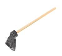 Generic Miniature Hoe Dollhouse Accessories Realistic Mini Farm Tool for DIY Projects Bright Color for Pretend Play Gardening Houses