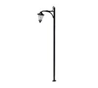 Generic Miniature Landscape Light European Style Model Lamp Lantern Post LED Lighting Handmade Stainless Steel Warm White Glow Pre Wired For Dioramas Dollhouses Layouts