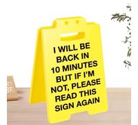 Generic Miniature Safety Warning Ornaments - Funny Caution Signs for Desk, Ingenious Desk Plaques | Funny Team Office Decor, Cubicle, le