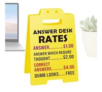 Generic Miniature Safety Warning Ornaments - Funny Caution Signs for Desk, Ingenious Desk Plaques | Funny Team Office Decor, Cubicle, le