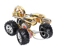 Generic Miniature Stirling Car Engine Model Exquisite Zinc Alloy Physics Science Kit Steam Engine Physics Toy Teachers Classroom Demonstration Props 6.2 X 4.5 X 3.7in