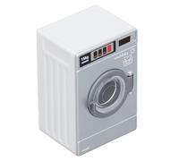 Generic Miniature Washing Machine Dollhouse Accessory, 1/12 Scale Decorative Mini Washer Model with Indicator Lights and Transparent Door, Add Playability, Unique Option, for
