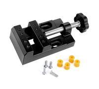 Generic Miniature Workshop Clamps with 8 Hole Design for Secure Object Fixation During Engraving Drilling and Craft Assembly Aluminum Alloy Miniature Vise Generic Workbenches Clamps Tool