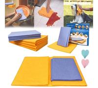 Generic Miracle Shammy, Ultra-Absorbent Multi-Purpose Cleaning Shammy Cloth, Reusable Non-Woven Microfiber Towel, Yellow