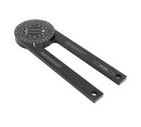 Generic Miter Saw Protractor Portable O Shaped Design Aluminum Alloy 360 Protractor for Crown Molding and Trimming Jobs