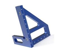 Generic Miter Triangular Ruler for Woodworking, Multi-Angle Measuring Ruler, High 45 90 Degree Angle, Square Protractor, Line Drawer, Woodworking Writer, Long Life Professional Specification (Blue)