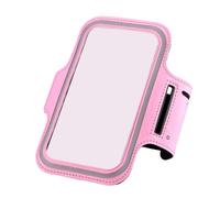 Generic Mobile Phone Arm Bag Pink with Touchable Screen Film and Storage for Money and Keys, Neoprene Running Armband Lightweight Cell Phone Holder for Outdoor Sports