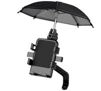 Generic Mobile Phone Stand Bicycle Motorcycle Sunshade Angle Adjustable 360° can be rotated Universal Block Sun and rain (Rearview Mirror Style)