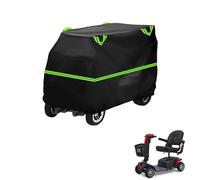 generic Mobility Scooter Cover Compatible with Golden Gb149A,210D Material,dustproof,Waterproof,Sun-Proof,with Storage Bag（Black Green）