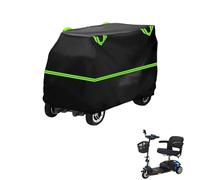 generic Mobility Scooter Cover Compatible with Golden Technologies Buzzaround Xls Gb121,210D Material,dustproof,Waterproof,Sun-Proof,with Storage Bag(Black Green)