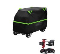 generic Mobility Scooter Cover Compatible with Metro Mobility Patriot,210D Material,dustproof,Waterproof,Sun-Proof,with Storage Bag（Black Green）