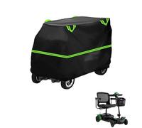 generic Mobility Scooter Cover Compatible with Pride Go Go Elite Traveller 2 Sc442E,210D Material,dustproof,Waterproof,Sun-Proof,with Storage Bag（Black Green）