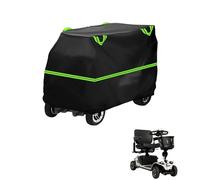 generic Mobility Scooter Cover Compatible with Pride Mobility Baja Bandit BA140,210D Material,dustproof,Waterproof,Sun-Proof,with Storage Bag（Black Green）