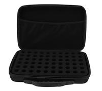 Generic Model Paint Storage Case Hard Shell Shockproof Foam Alcohol Ink Organizer for Craft Paint 60 Bottle Black