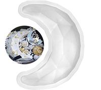 Generic Modern Crescent Moon Moon Mold Silicone Cake Mold Large Crescent Mousse Toppers Tool Pan Baking Mold for Eid Mubarak Party