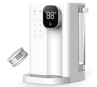 Generic Modern Minimalist White Plastic Countertop Water Dispenser - Instant Hot & Cold Filtered Water - 3L Capacity - 5 Speed Temperature Adjustment