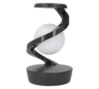 Generic Modern Spiral Bedside Table Lamp, Grey, USB C, Non Slip Base, 3D Visual Effect, LED, ABS, 15x10x23 cm, 14.8 oz, Indoor Use